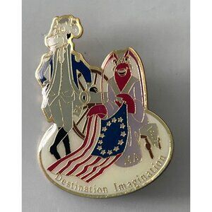 Destination Imagination Massachusetts Patriotic Lapel Pin